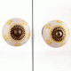 Yellow Tiny Flower Ceramic Dresser Knob
