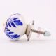 Navy Blue Leaf Ceramic Knob