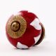 Cherry Floral Ceramic Knob