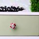 Cherry Floral Ceramic Knob