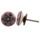 Peach Ceramic Flat Drawer Knob