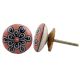 Peach Ceramic Flat Drawer Knob