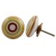 Multicolor Stripe Flat Ceramic Drawer Knob