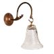 Clear Bell Shaped Wall Lamp