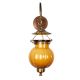 Orange Pumpkin Shaped Glass Lamp