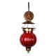 Maroon Pumpkin Shaped Glass Hanging