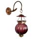 Plum Melon Shaped Glass Lamp 