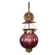 Plum Melon Shaped Glass Hanging