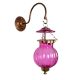 Pink Melon Shaped Glass Hanging
