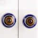 Mixed Color Striped Dresser Knob