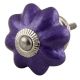 Neon Purple Ceramic Melon Drawer Knob