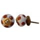 Brown Polka Dot Ceramic Knob