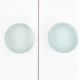 Aquamarine Glass Flat Cabinet Knobs
