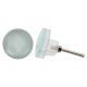 Aquamarine Glass Flat Cabinet Knobs