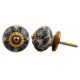 Black Leaf Painted Knob