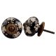 Black Painted Leaf Knob