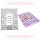 White Photoframe With Purple & White Diary (Combo Pack)