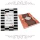 Black & White Striped Photoframe With Brown Diary (Combo Pack)