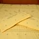 Yellow & Green Embroidered Bedsheet