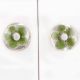 forest Green Flower Knob