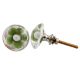 forest Green Flower Knob