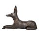 Bronze Statue of Seated Dog