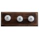 Grey White Dot Wooden Hooks
