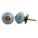 Turquoise Polka Dot Ceramic Wardrobe Knob