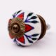 Red Flower Ceramic Dresser Knob Online