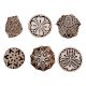 Set of 6 Piece New Mix Wooden Printing Block