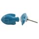 Turquoise Fish Ceramic Knob