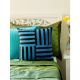 Blue And Black Stripes Cushion Cover