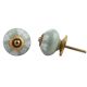 Sage Green Heart Ceramic Knob