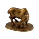 Cow and Calf Brass Sculpture