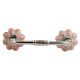 Baby Pink Ceramic Bridge Wardrobe Handle
