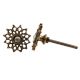 Antique Metal Flower Wardrobe Knobs