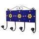 Blue Floral Ceramic Tiles Hooks-454
