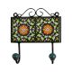 Green Floral Ceramic Tiles Hooks-461
