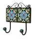 Green Floral Ceramic Tiles Hooks-462