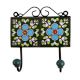 Green Floral Ceramic Tiles Hooks-462