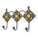 Green Floral Ceramic Tiles Hooks-467