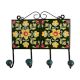 Green Floral Ceramic Tiles Hooks-470