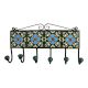 Green Floral Ceramic Tiles Hooks-474