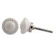 White Tiny Ceramic Cupboard Knob