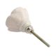 Cream Pink Rose Ceramic Cupboard Dresser Knob