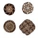 Set of 4 Piece New Mix Wooden Printing Block