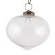 Clear Turnip Christmas Hanging