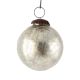 Silver Round Crackle Christmas Hanging Online