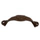 Floral D Pull Iron Handle