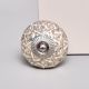 Cream Embossed Detailed Design Ceramic Cabinet Knob